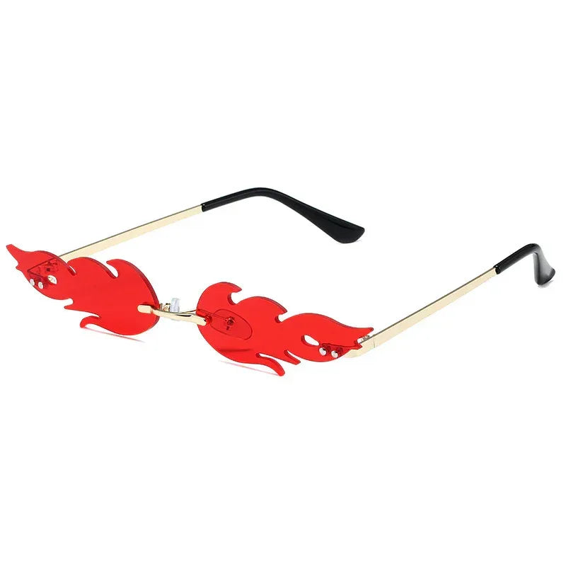 personalized-trend-flame-shaped-sunglasses - Viexta