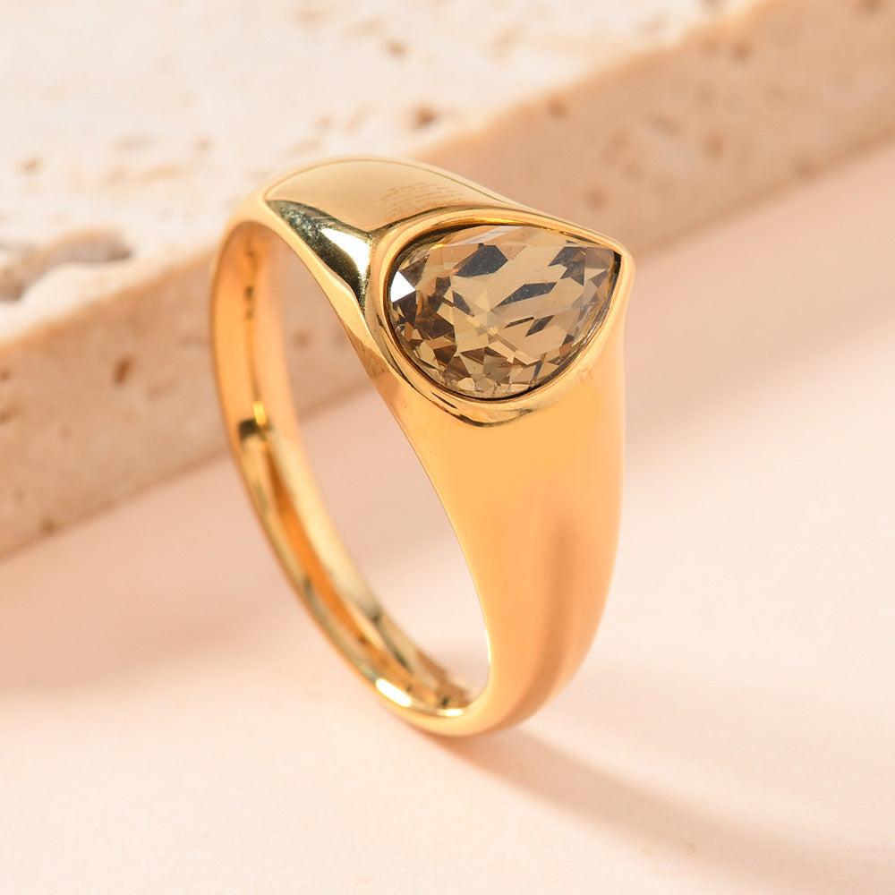 Light Luxury Titanium Steel Ring