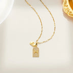 Titanium Steel Women's Zircon Clavicle Chain - Viexta