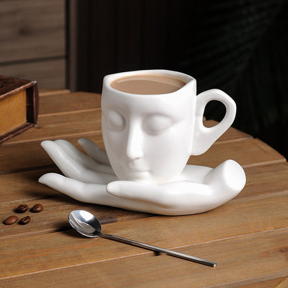 High Temperature Ceramic Creative Abstract Art Hand Fragrance Coffee Cup