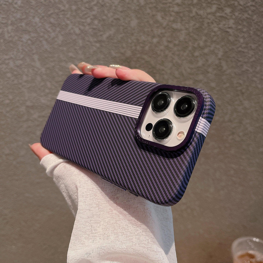 Carbon Fiber Grain Frosted iPhone Case - Viexta