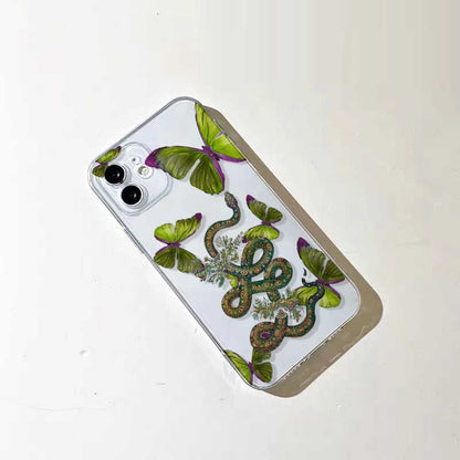 Creative Funny Butterfly Snake iPhone Case