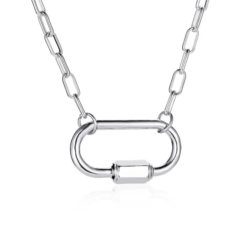 Buckle Titanium Steel Necklace - Viexta