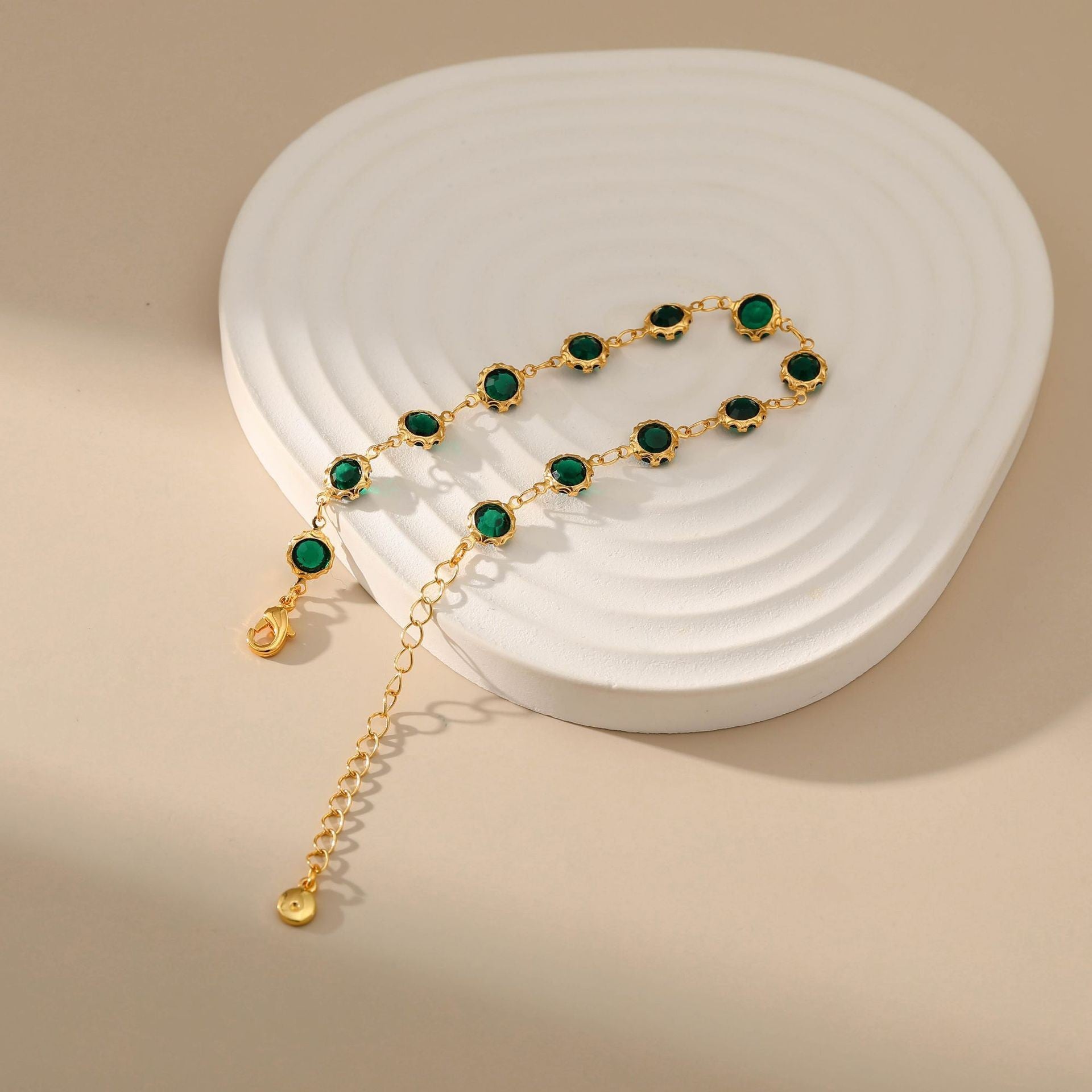 Retro-style18K Gold French Bracelet