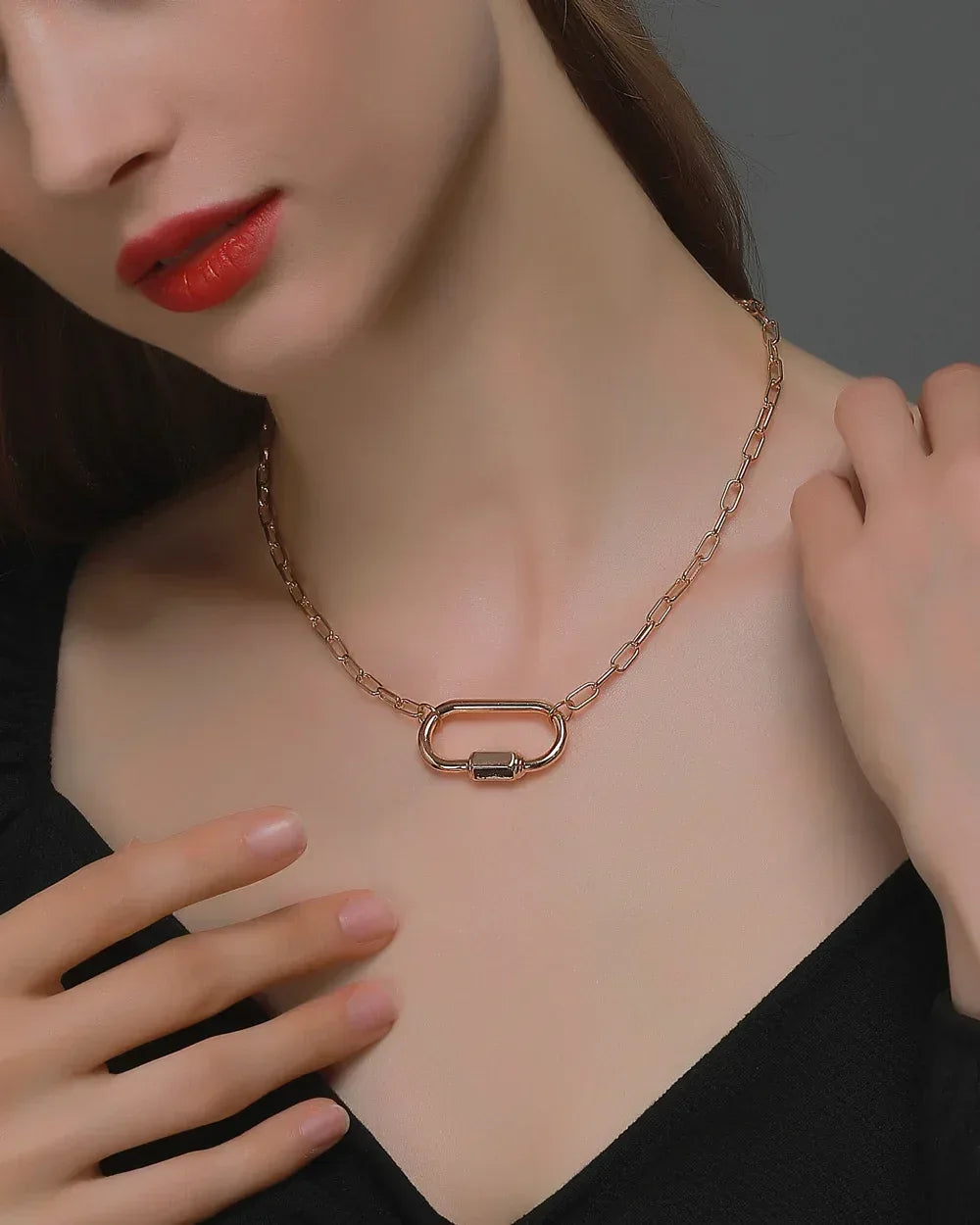 Buckle Titanium Steel Necklace - Viexta