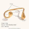 Luxe Stainless Steel 18K Water Drip Bracelet - Viexta