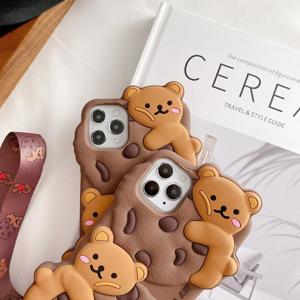 Cute Cookie Bear iPhone Case - Viexta