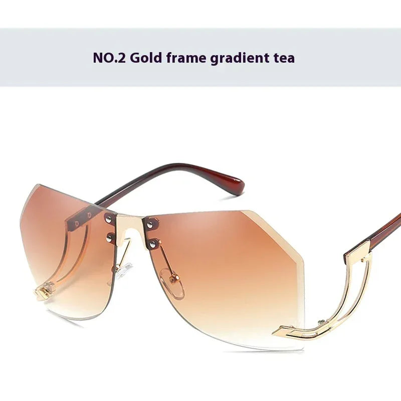 Frameless Cut Edge Sunglasses - Viexta