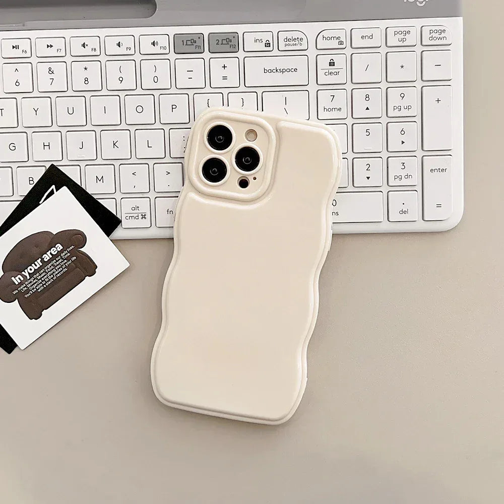 solid-color-air-cushion-silicone-iphone-case - Viexta