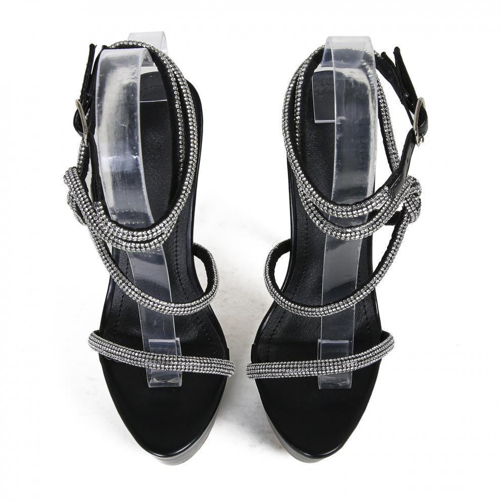 Rhinestone Catwalk Show High Heels - Viexta