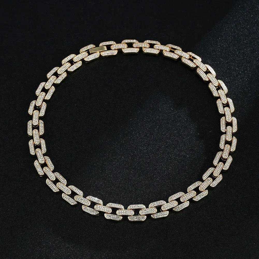 diamond-inlaid-necklace - Viexta