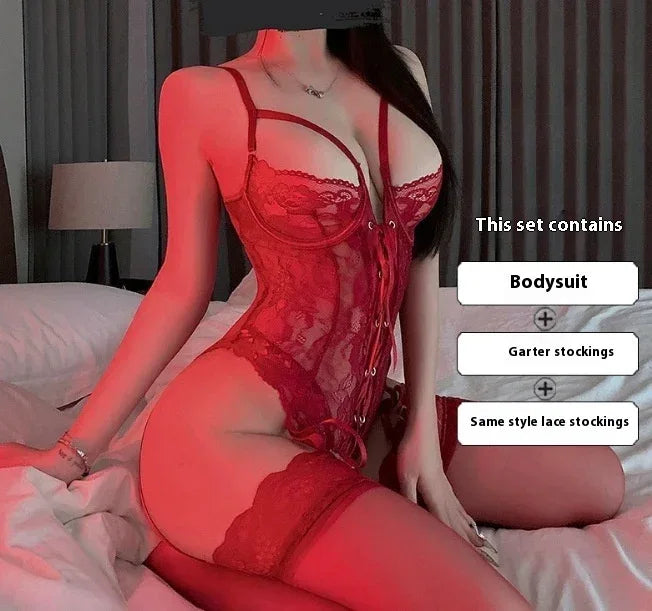 lingerie-purple-charm-lace-suit - Viexta