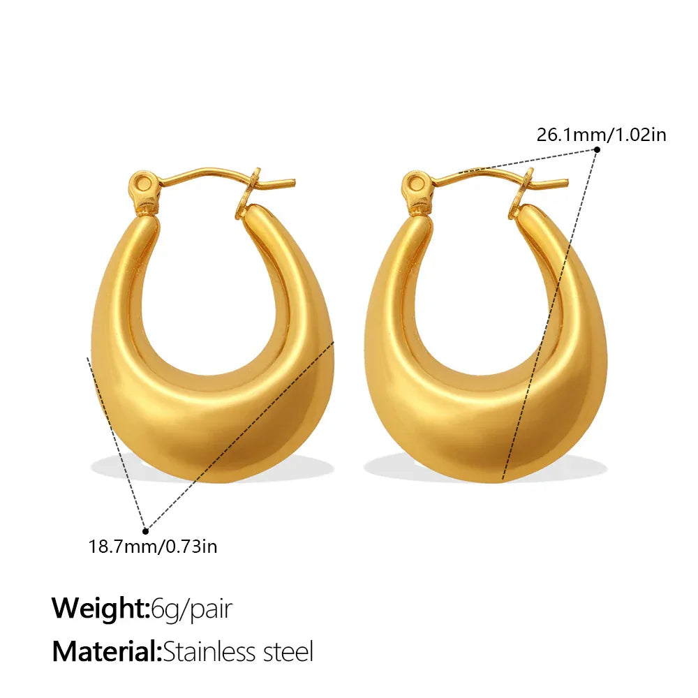 Metallic Gold Earrings