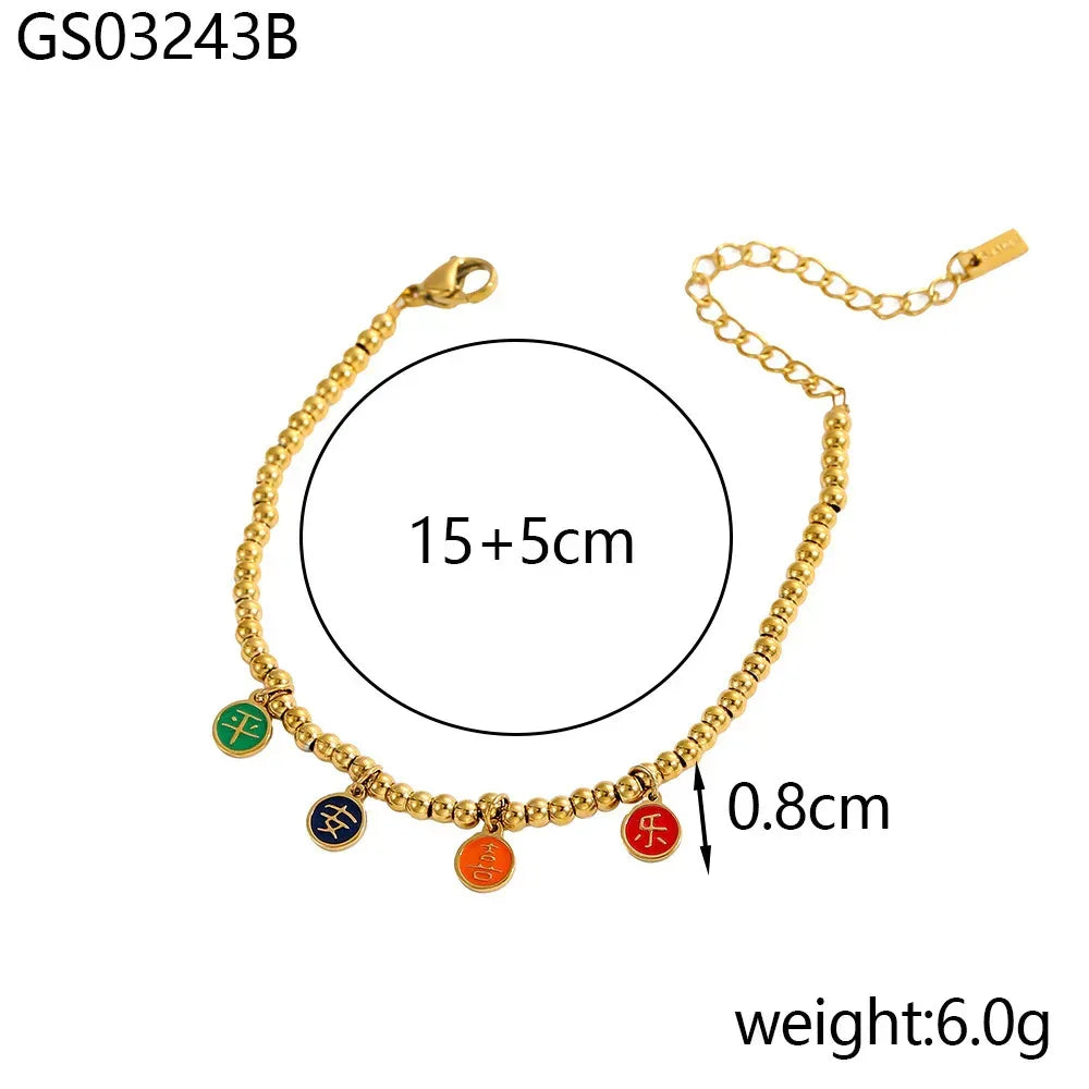 Color Braid Rope Pendant High-grade Bracelet - Viexta