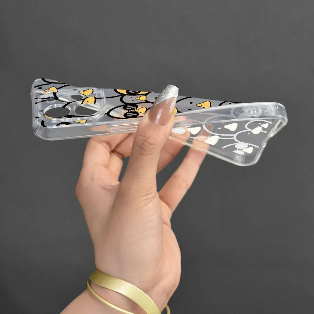 Cute Duck Lens Drop-resistant iPhone Protective Cover - Viexta