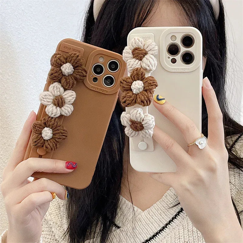 Solid Color Wristband iPhone Case - Viexta