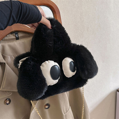 Cute Cartoon Big Eyes Dog Plush Bags