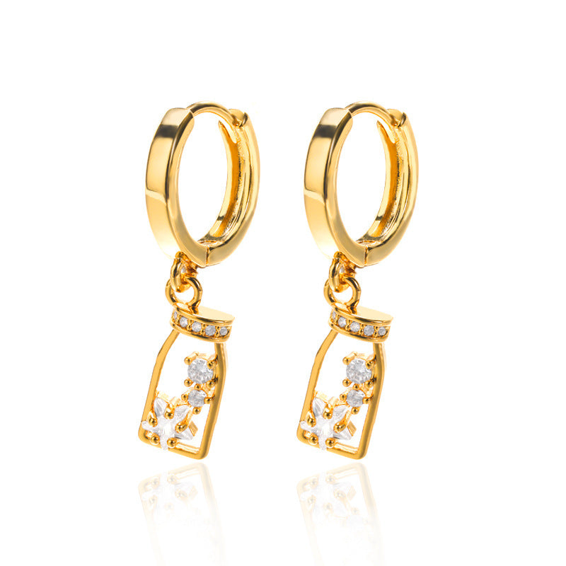 Micro Inlaid Zircon Eardrops