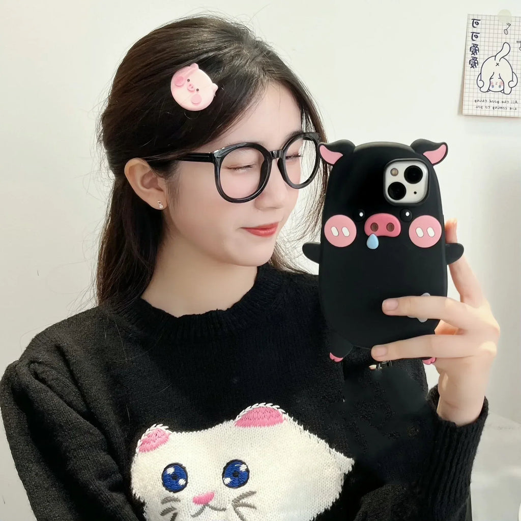 three-dimensional-pig-iphone-case - Viexta