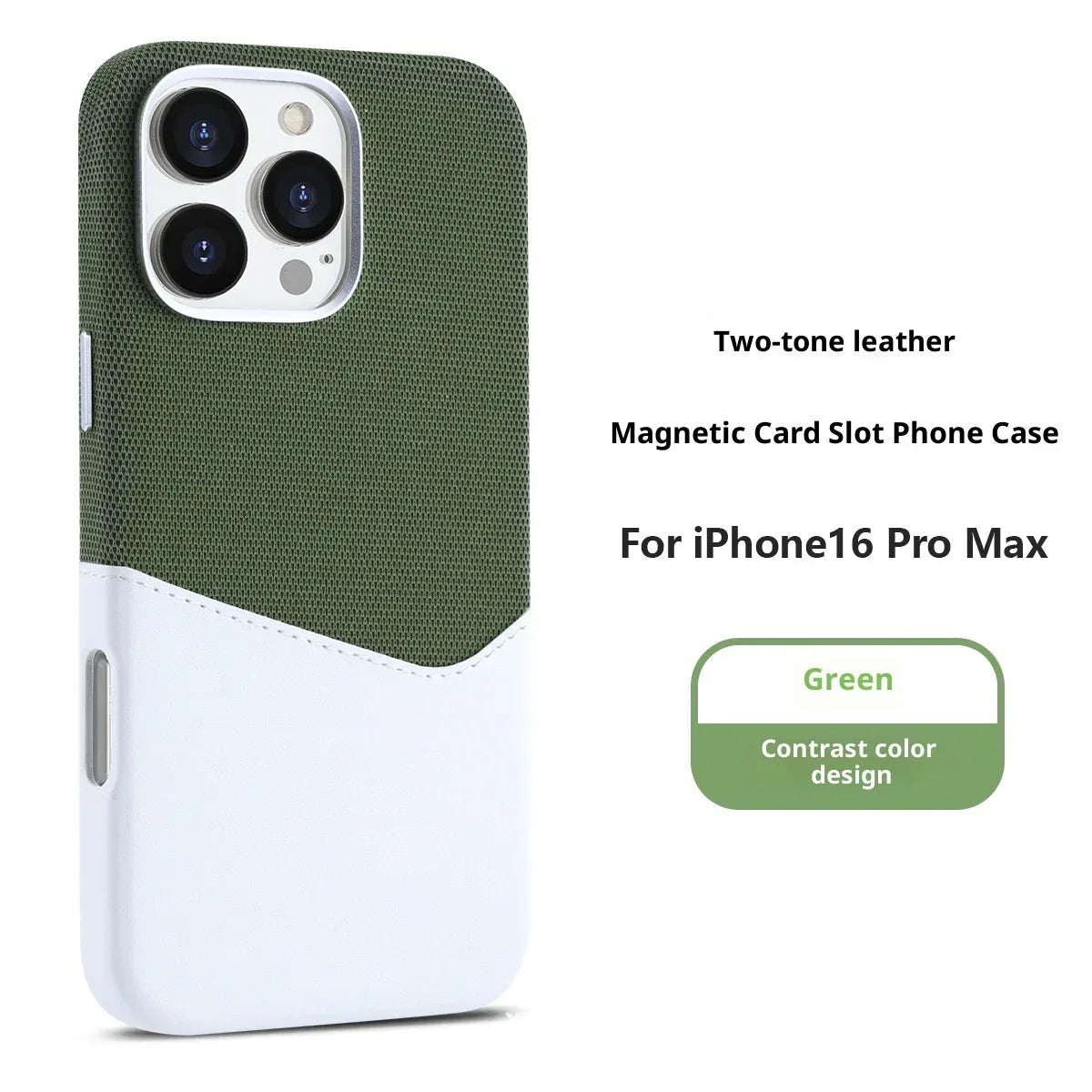 Cloth Pattern Leather Magnetic Suction iPhone case - Viexta