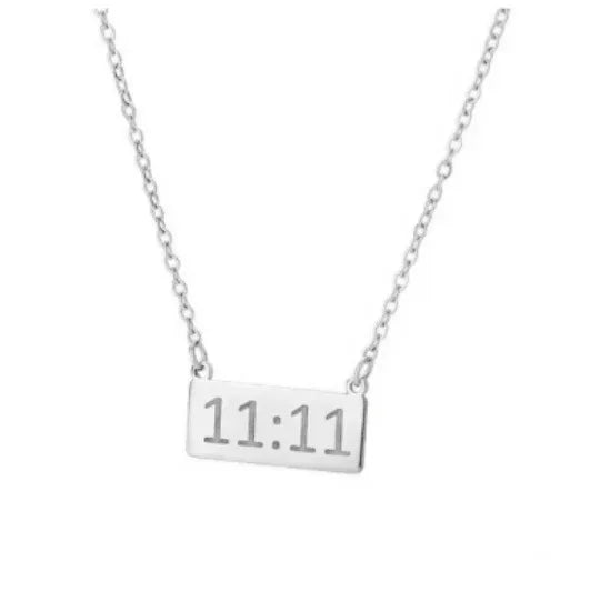 18k 11:11 Pattern Necklace - Viexta