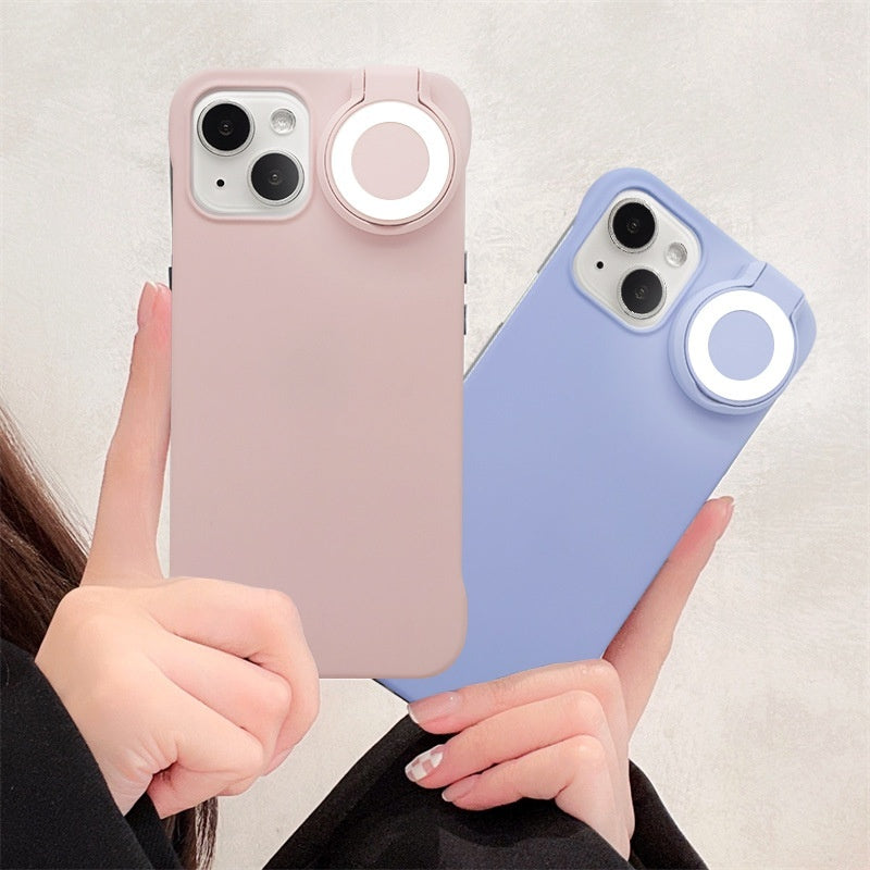 Fill-light iPhone Case with Selfie Beauty LED Halo