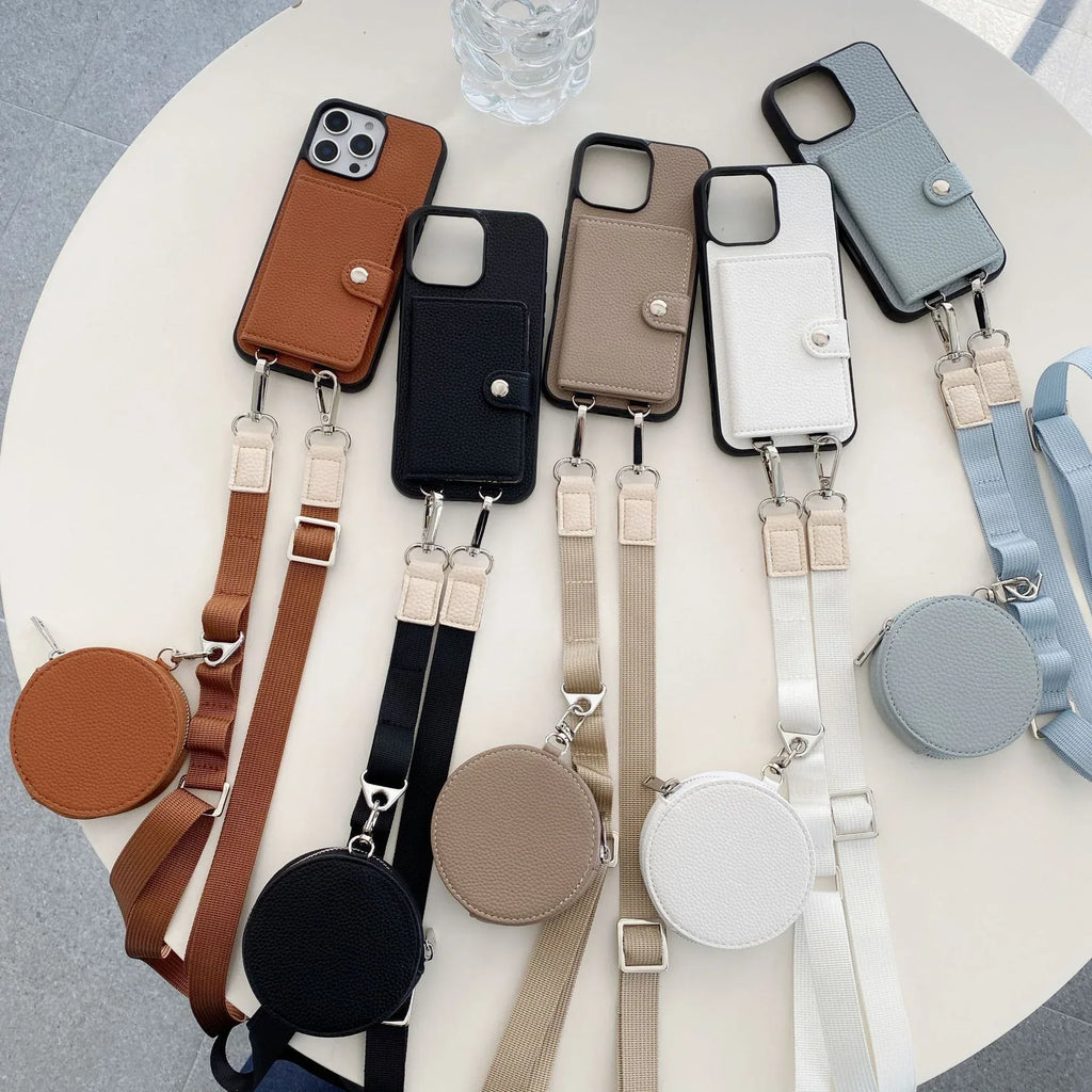 Card Holder Card Lanyard iPhone Case - Viexta