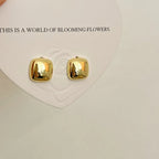 Retro Hong Kong Golden Versatile Earrings - Viexta
