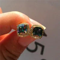 Korean-style Zircon Stud Earrings - Viexta
