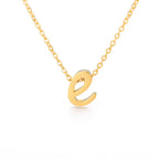 Small Letter Hollow Stainless Necklace