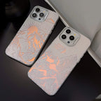 Laser Sunset Golden Mountain themed iPhone Case