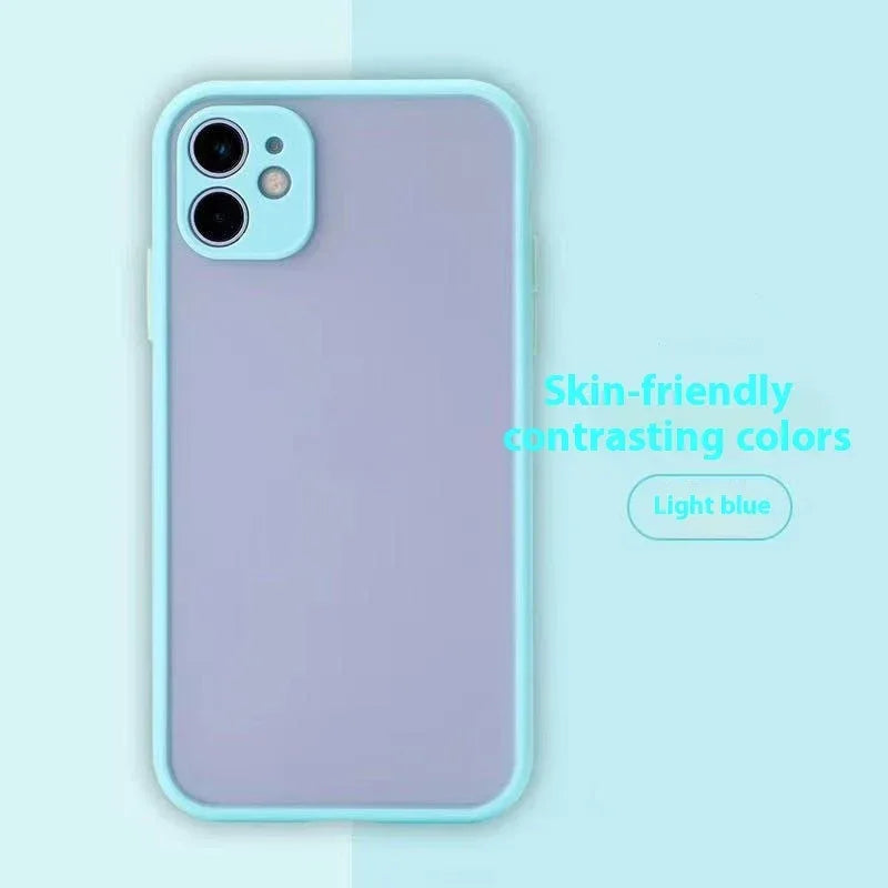 fine-hole-all-inclusive-frosted-contrast-iphone-case - Viexta