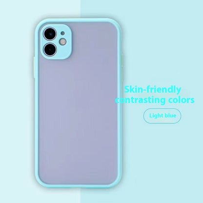 Fine Hole All-inclusive Frosted Contrast iPhone Case