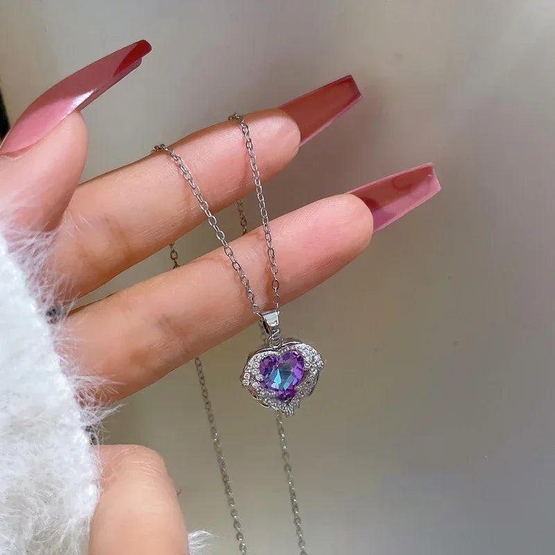 Ocean Heart Titanium Steel Necklace - Viexta