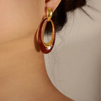 Retro Enamel Colored Glaze Earrings - Viexta