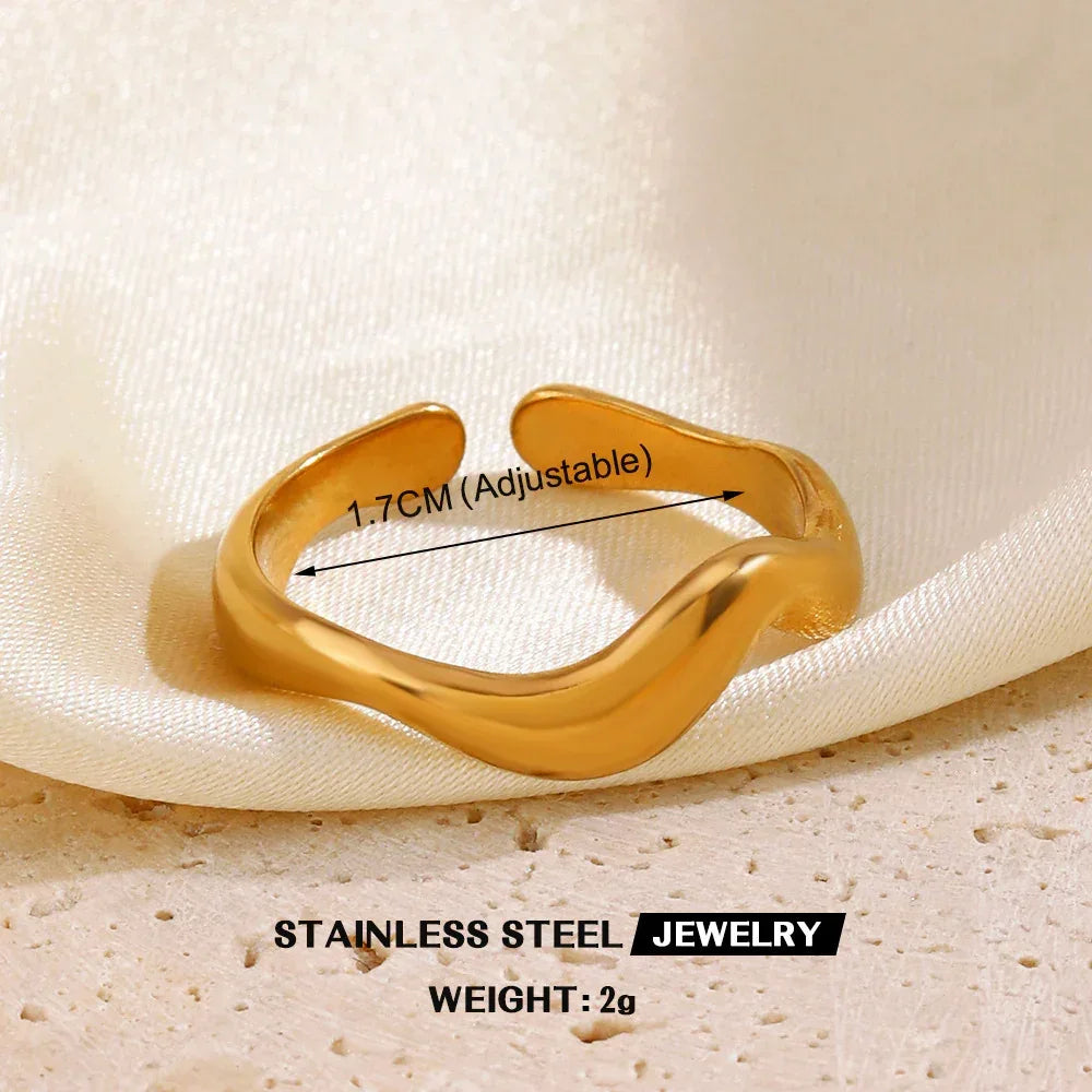 Stainless Steel Heart-shaped Ring - Viexta