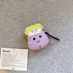 Cute Eyes Eggplant Earphone Case