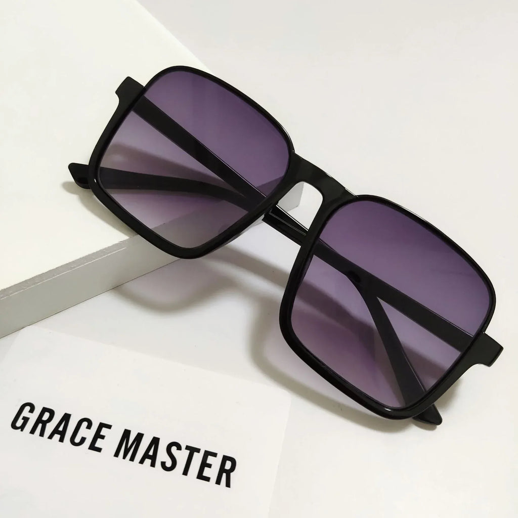 Women's Retro Square Semi-rimless Sunglasses - Viexta