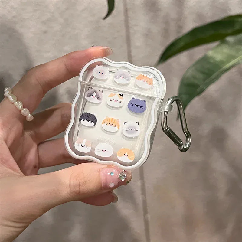 Transparent And Cute Airpods Case - Viexta