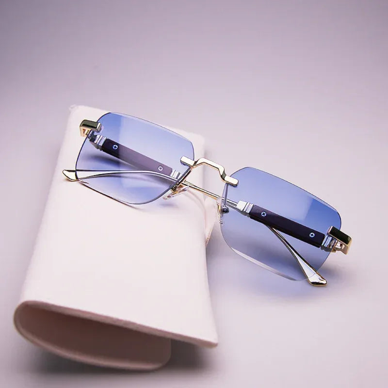 Frameless Edge-cut Sunglasses - Viexta