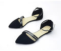 Pointed Hollow Back With Flat Sole Sandals - Viexta