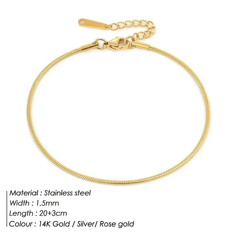 Stainless Steel Anklets - Viexta