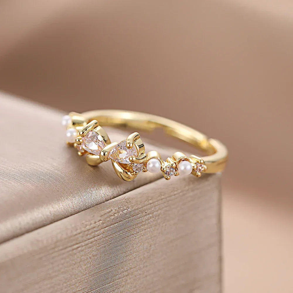 Double Layer Zircon Ring - Viexta