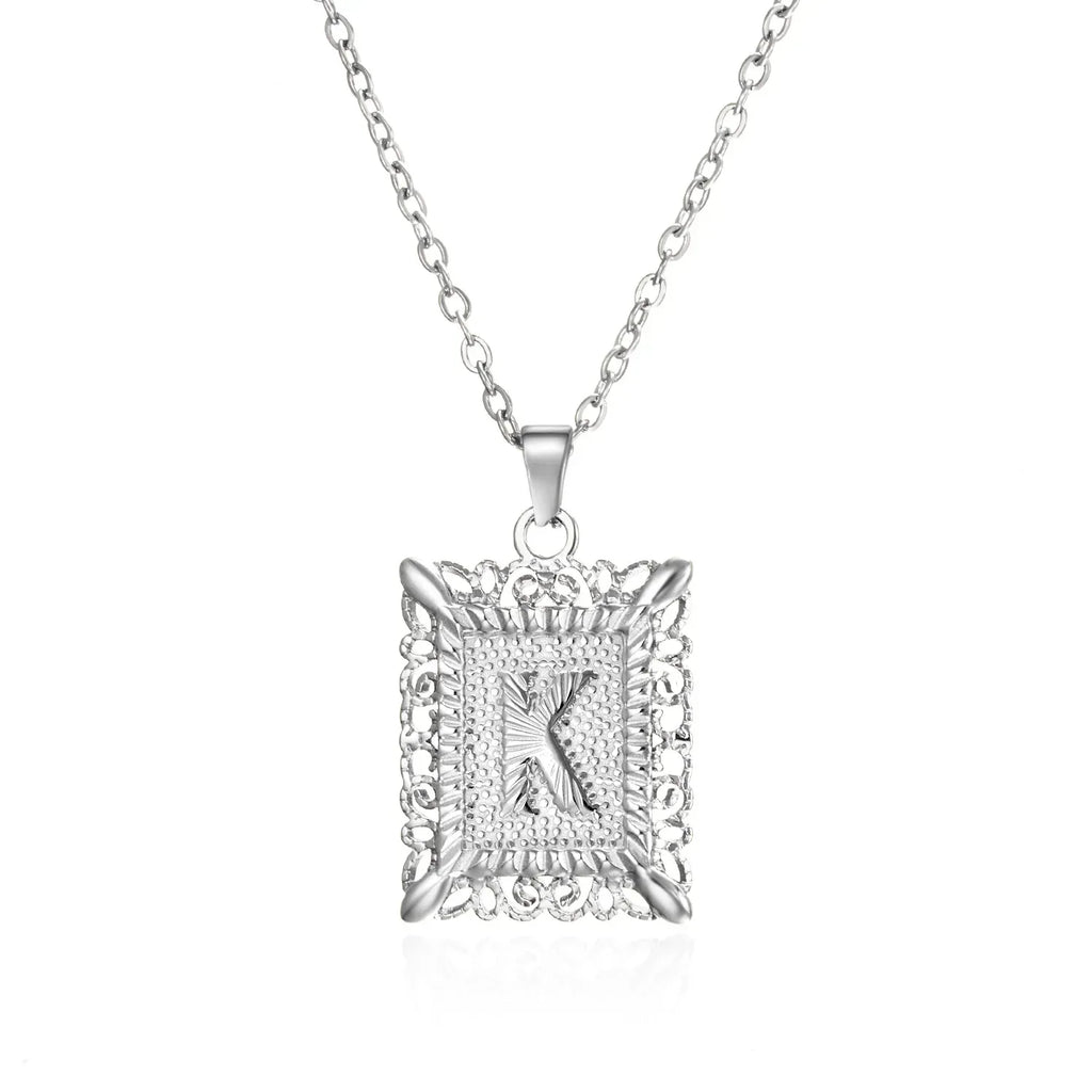 stainless-steel-initial-necklace - Viexta