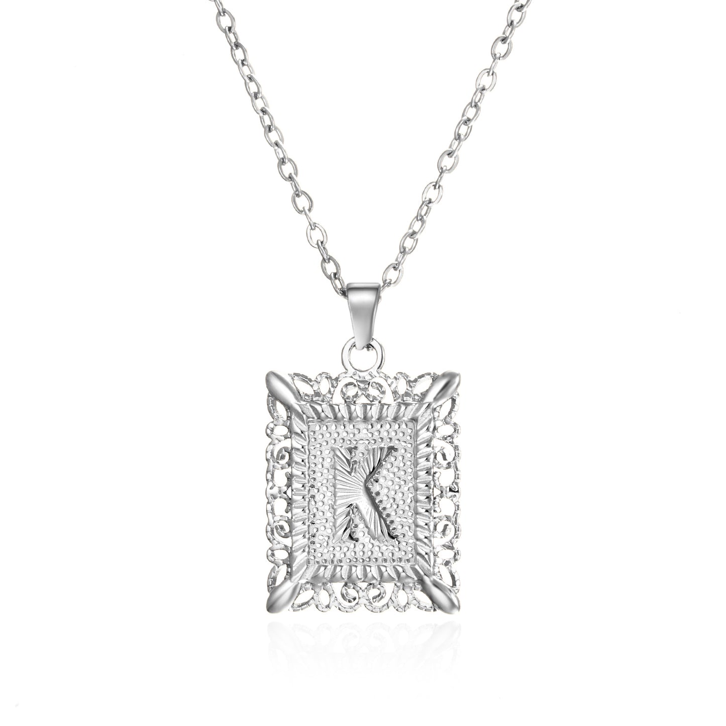 Stainless Steel Initial Necklace