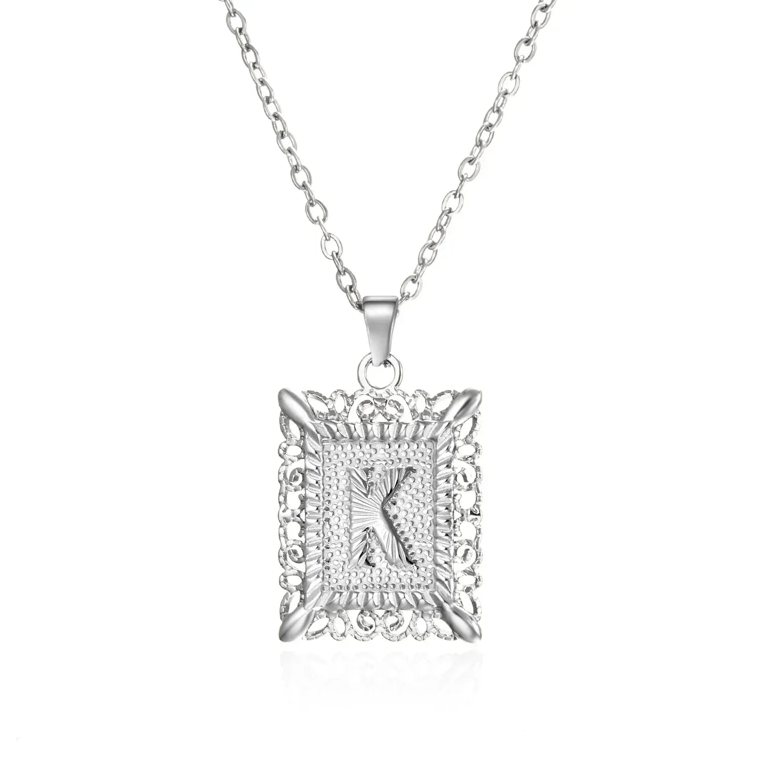 stainless-steel-initial-necklace - Viexta