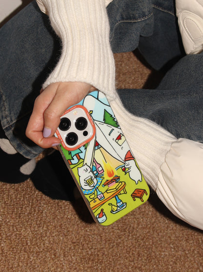 Cat Picnic iPhone Case