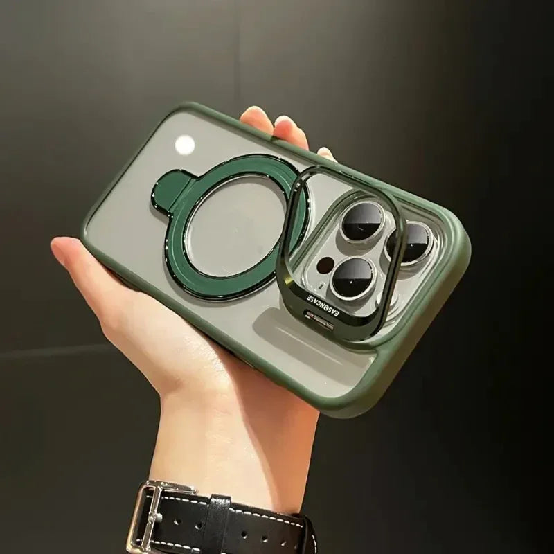 lens-bracket-transparent-u1-magnetic-suction-iphone-case - Viexta