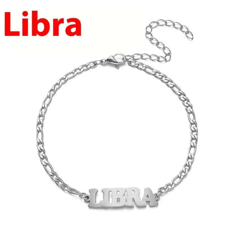 Stainless Steel Zodiac printed Bracelet - Viexta