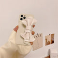 Bowknot Leather Wristband iPhone Case - Viexta